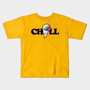 Chill retro 80s snow cone Kids T-Shirt